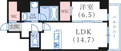 INICIO甲南山手の間取り画像