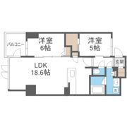 S-RESIDENCE谷町六丁目aloの間取り画像