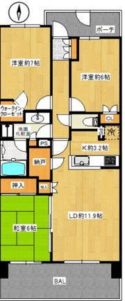 デライトシティブレスコートの間取り画像