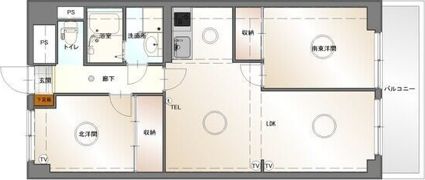 マンション森の間取り画像