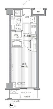 メゾンカルム西新宿の間取り画像
