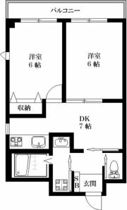 ヒルズKの間取り画像
