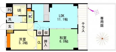 第1柴田マンションの間取り画像