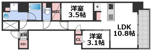 アーバネックス堺筋本町の間取り画像