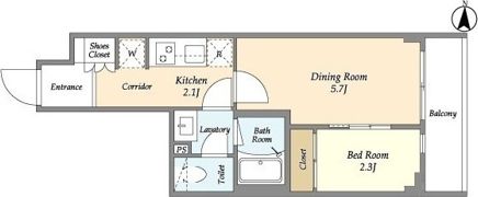 アヴァンカーサ三鷹の間取り画像