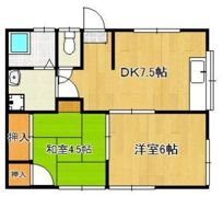 椋枝ハイツの間取り画像