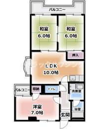 シャトーKITA Ⅰの間取り画像