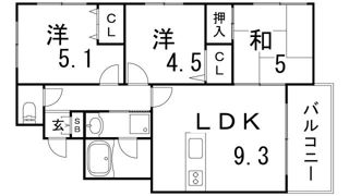 ワコーレエクセレント大開の間取り画像