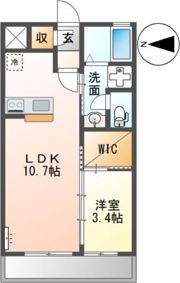 プティスール空港通りの間取り画像