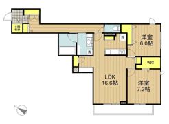 桜橋グランデの間取り画像