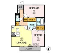 レゾナンツ A棟の間取り画像