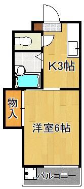 シャトレ境川IIの間取り画像