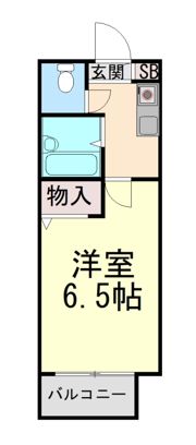 モナハイツ灘南の間取り画像