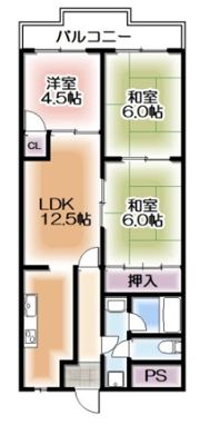 グランドール福川の間取り画像