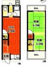 四條畷市南野町の間取り画像