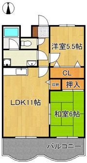 マインハイム穴生の間取り画像