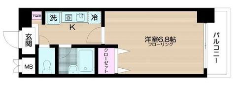 アウラ九段の間取り画像