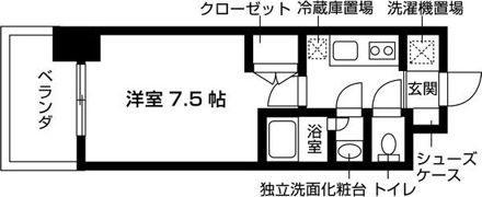 グランハイム山手通の間取り画像