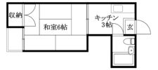 和風アパート和の間取り画像