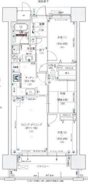 ポレスター岡山タワーレジデンスの間取り画像