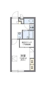 レオパレス西市Aの間取り画像