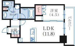 ザ・パークハウス神戸タワーの間取り画像