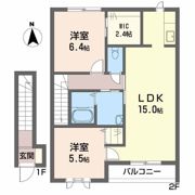 シャーメゾンディアス川内 A棟の間取り画像