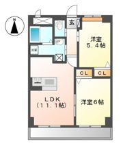 Chateau lien(シャトーリアン)の間取り画像