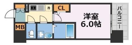 エスリードレジデンスグラン大阪福島ノースの間取り画像