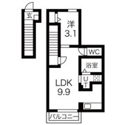 L'essor富沢の間取り画像