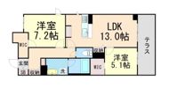 Via Sole六甲道の間取り画像