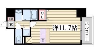 カシータ神戸元町JPの間取り画像
