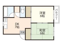 金谷コーポラスの間取り画像