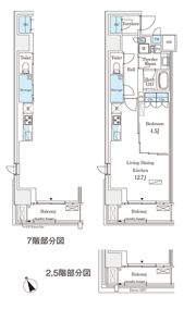 パークナードフィット南青山Gardenの間取り画像