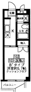 ブルーハイネス落合の間取り画像