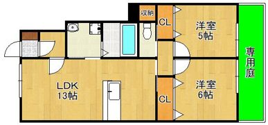 アニマール石坪の間取り画像