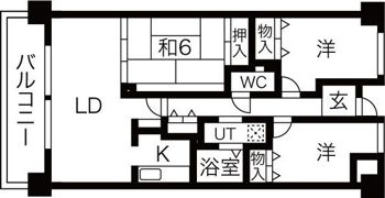 シャトレ千里の間取り画像