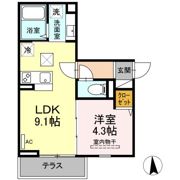 エクセリア蓮根の間取り画像