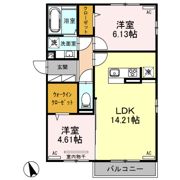 クリスタ Aの間取り画像