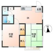 コーポイサミの間取り画像