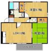 ウィステリア中吉田II A棟の間取り画像