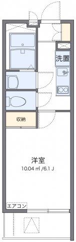 レオパレスワッフルの間取り画像