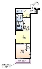フジパレス江坂町の間取り画像