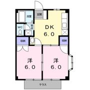 迫間ラッキーハイツⅠの間取り画像