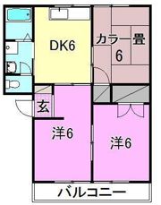 アーバンライフ久米B棟の間取り画像