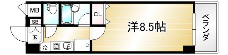 ヴィヴァーチェ智恵光院の間取り画像