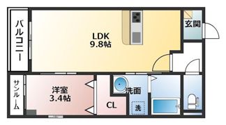 I-Vita Shimoakae Sudの間取り画像