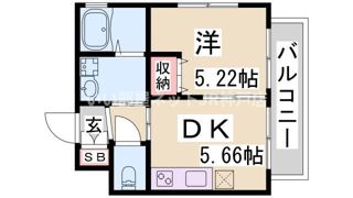 プリオーレ新開地の間取り画像