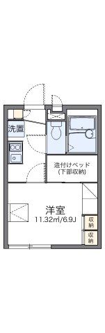 レオパレスはなみずきの間取り画像
