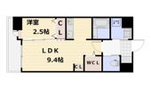 ロイヤルタワー赤間中央の間取り画像